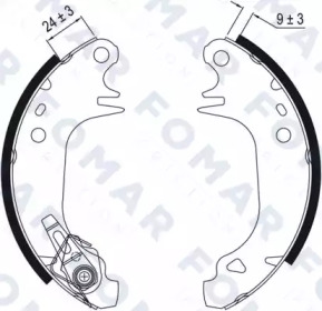 Комлект тормозных накладок FOMAR Friction FO 0508